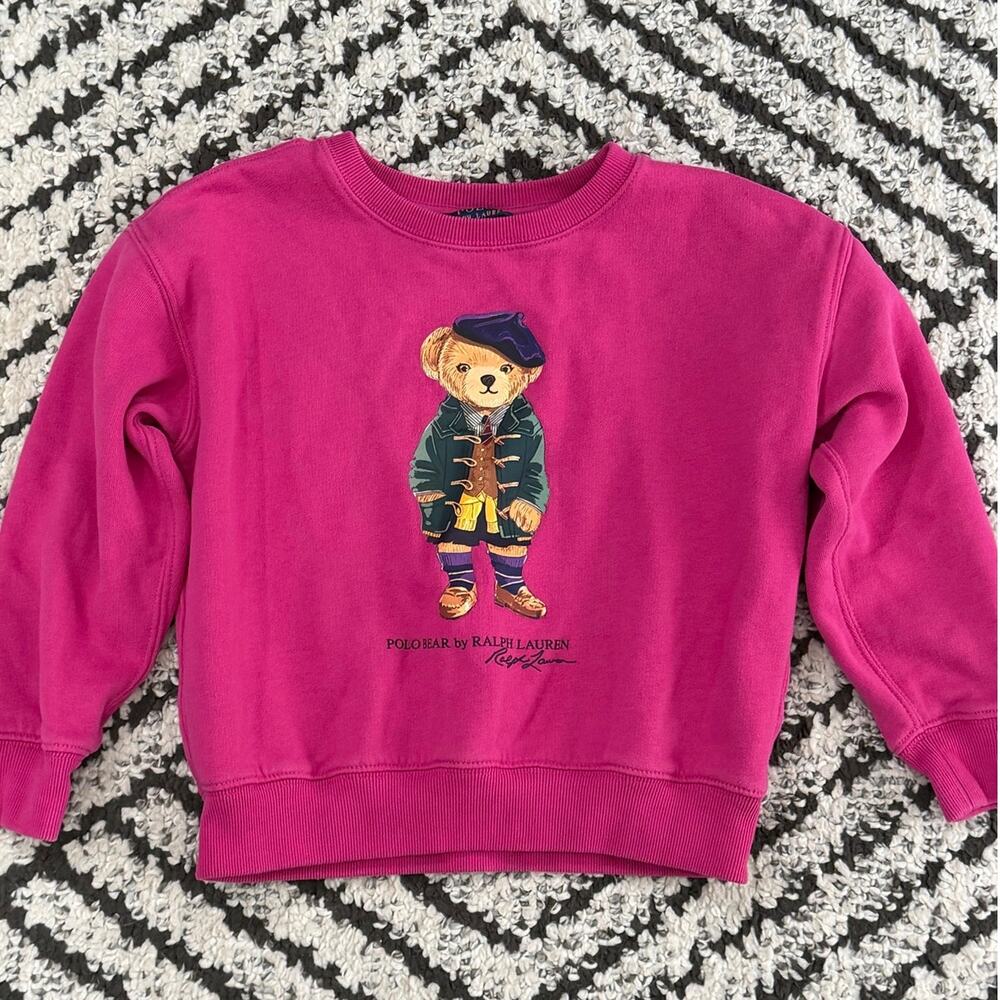 Polo Ralph Lauren Girls Polo Bear Sweatshirt Size 6